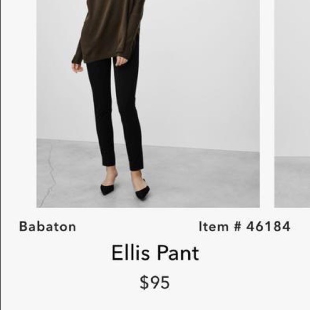 Aritzian Babaton Brand New Ellis Pant in Charred Color, Size 0